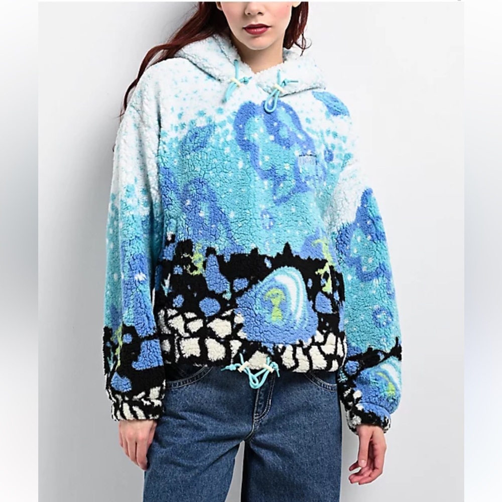 A.LAB Icey Outer Space Sherpa Hoodie